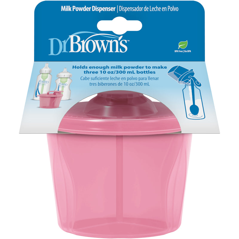 Dr. Brown's Baby Feeding Milk Powder Dispenser, Pink/Blue