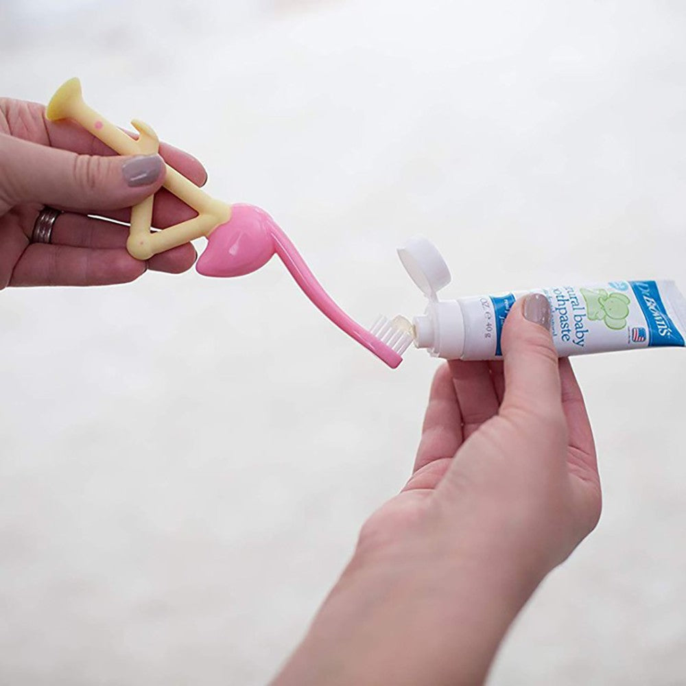Dr. Brown's Toddler Toothbrush, Flamingo/Crocodile