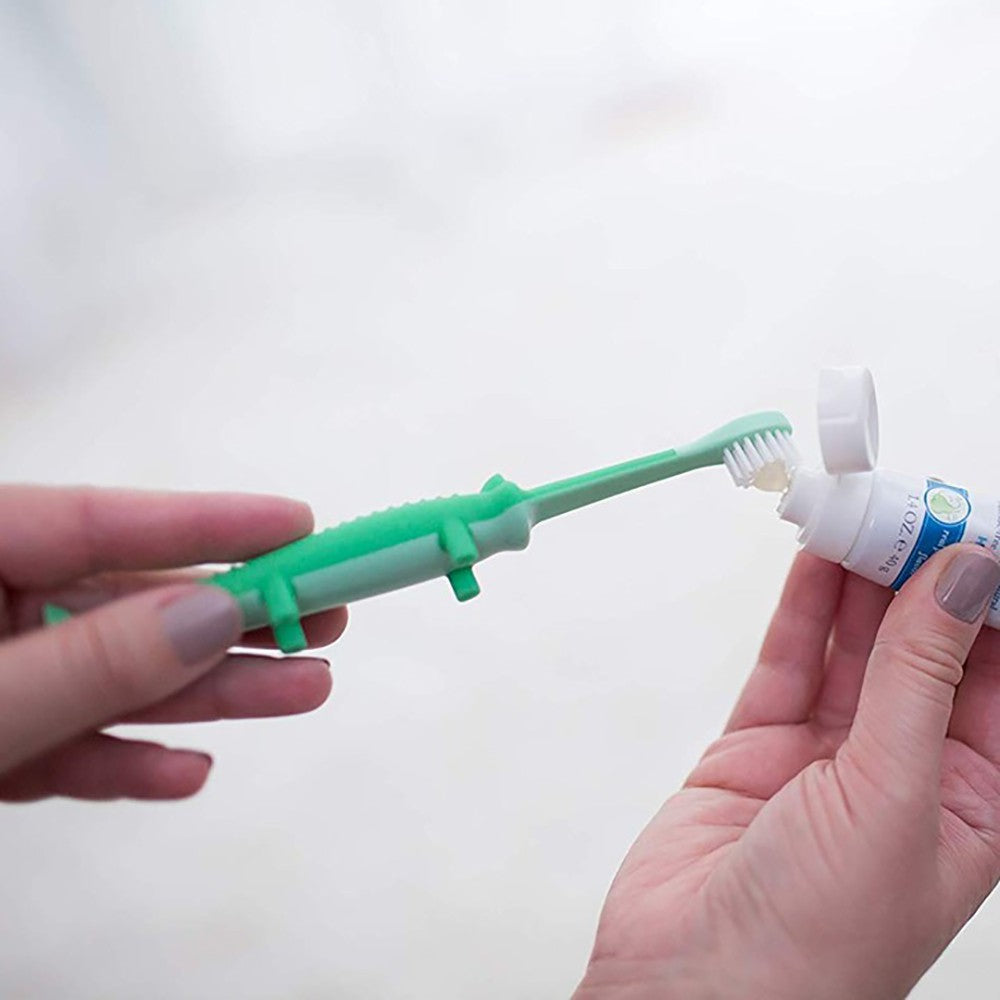 Dr. Brown's Toddler Toothbrush, Flamingo/Crocodile