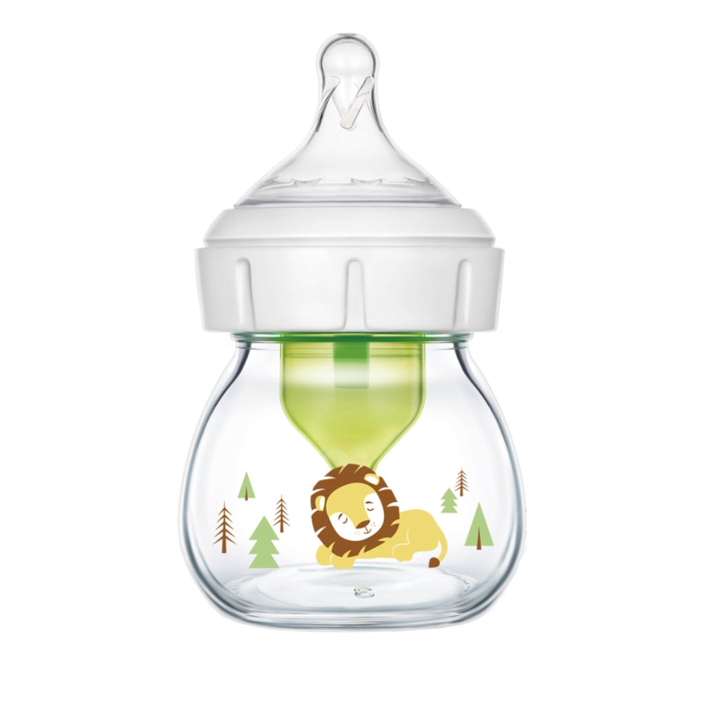 Dr. Brown’s Anti-Colic Newborn Options+ Glass Wide Neck 2oz/60ml Bottle, 1 Bottle, Preemie Teat