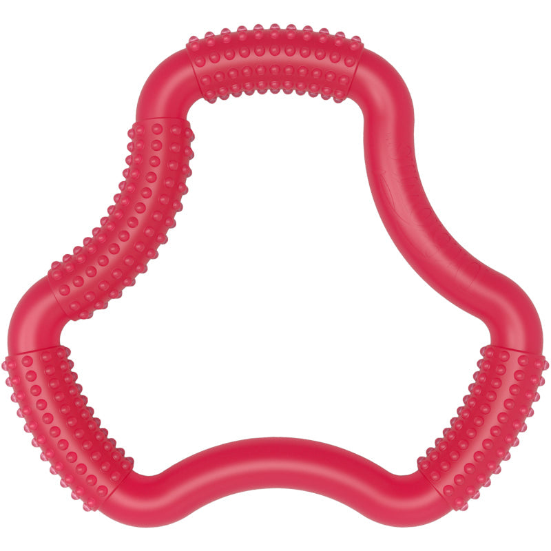 Dr. Brown's A-Shaped Flexees Baby Toddler Teether, Pink/Blue/Green