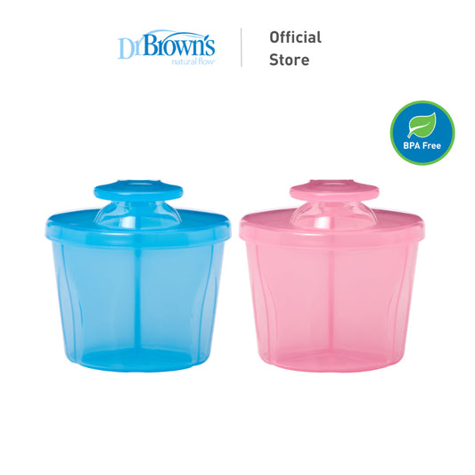 Dr. Brown's Baby Feeding Milk Powder Dispenser, Pink/Blue
