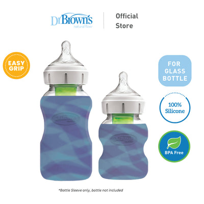 Dr. Brown’s Options+ Glass Wide Neck 9oz/270ml Bottle Sleeve, Glow in the dark, 1 Piece
