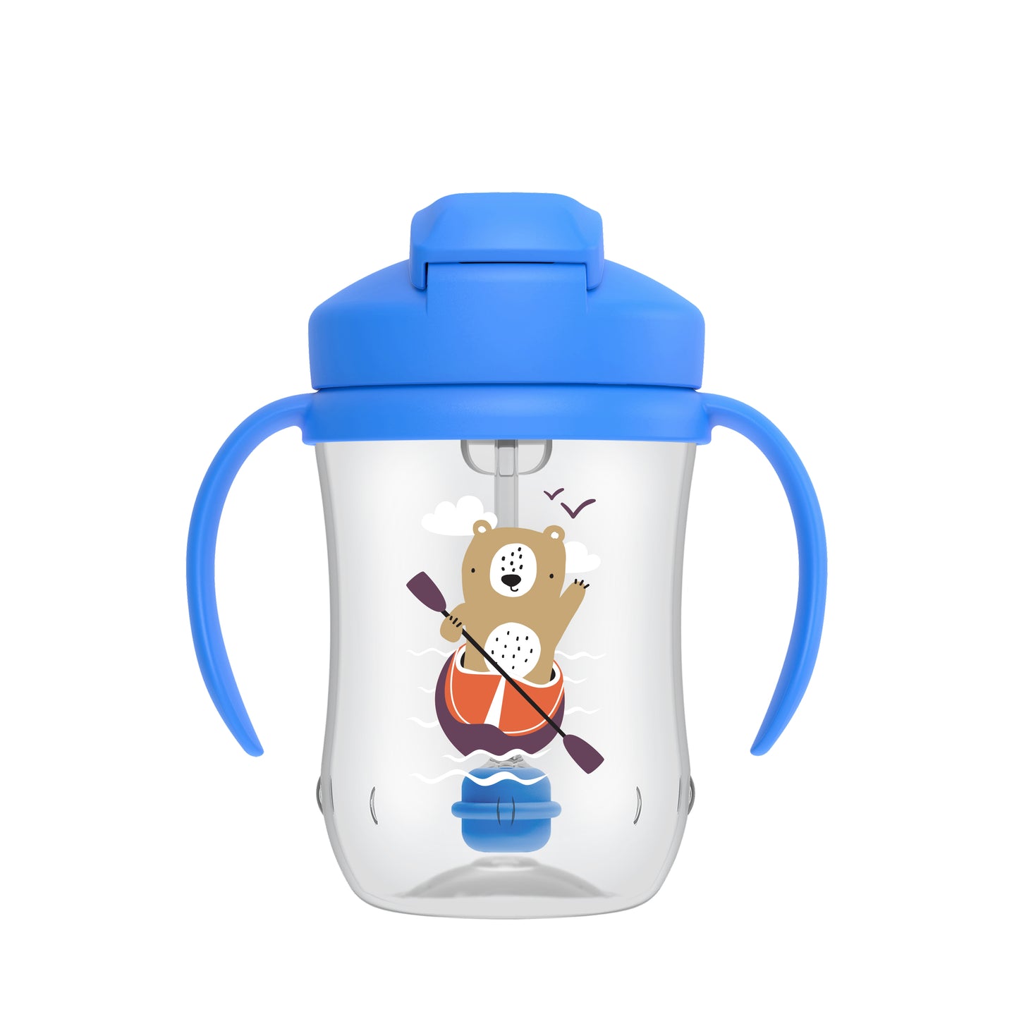 Dr. Brown's First Straw Baby Toddler Drinking Cup 9oz/270ml, Pink/Blue