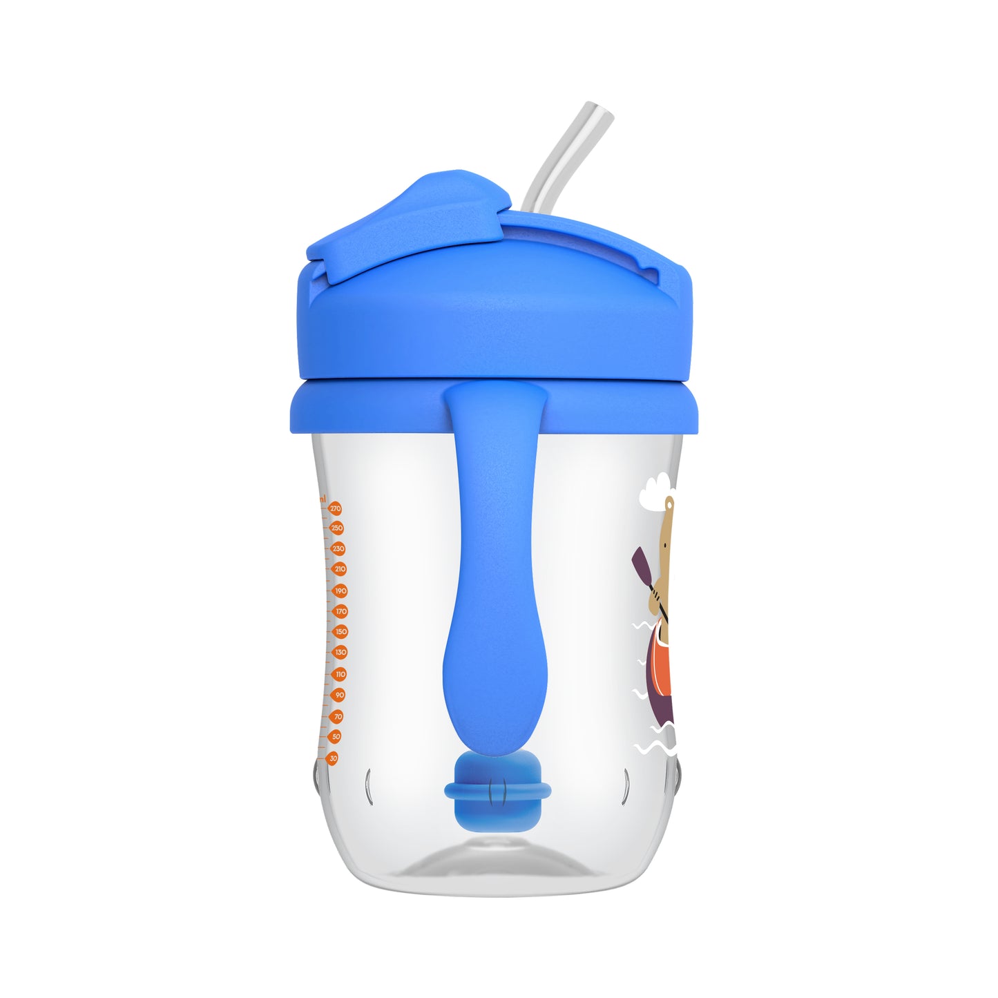 Dr. Brown's First Straw Baby Toddler Drinking Cup 9oz/270ml, Pink/Blue